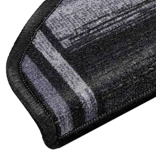 Nášlapy na schody samolepicí 10 ks 65x21x4 cm černošedé 149835