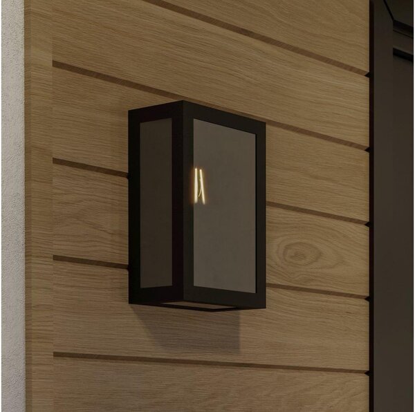 Eglo 33627 - Venkovní nástěnné svítidlo ALAMONTE SMOKE 1xE27/60W/230V IP44 černá