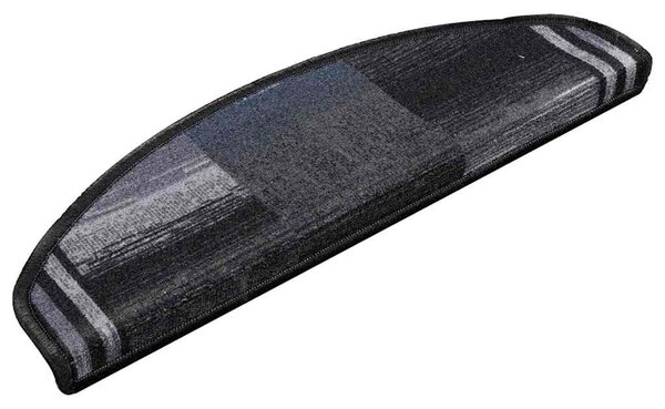 Nášlapy na schody samolepicí 10 ks 65x21x4 cm černošedé 149835