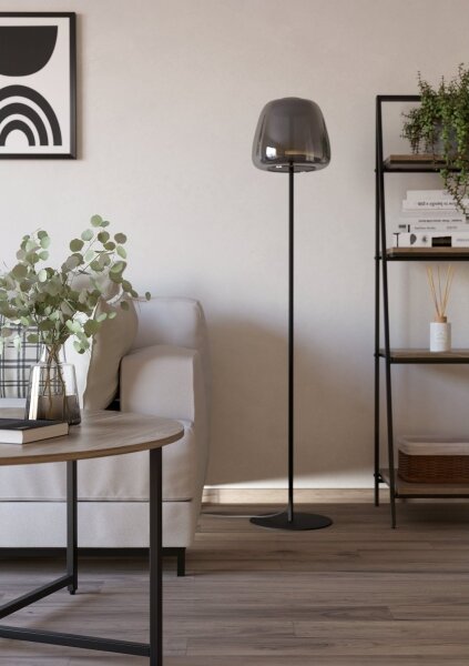 Eglo 901196 - LED RGBW Stmívatelná stojací lampa ALFERO-Z LED/15,5W/230V kouřová