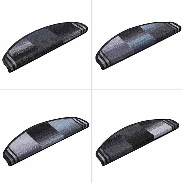 Nášlapy na schody samolepicí 10 ks 65x21x4 cm černošedé 149835