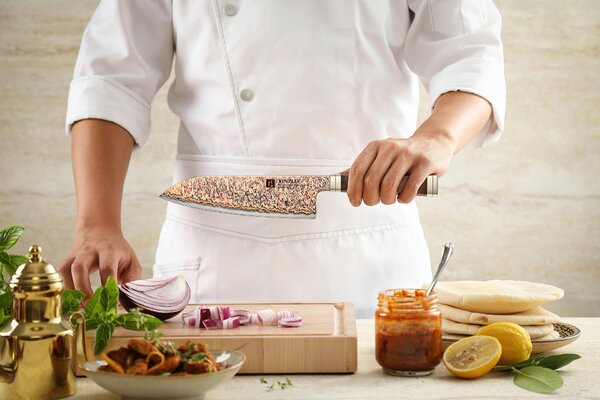 Santoku nůž XinZuo Ji X08C 7"