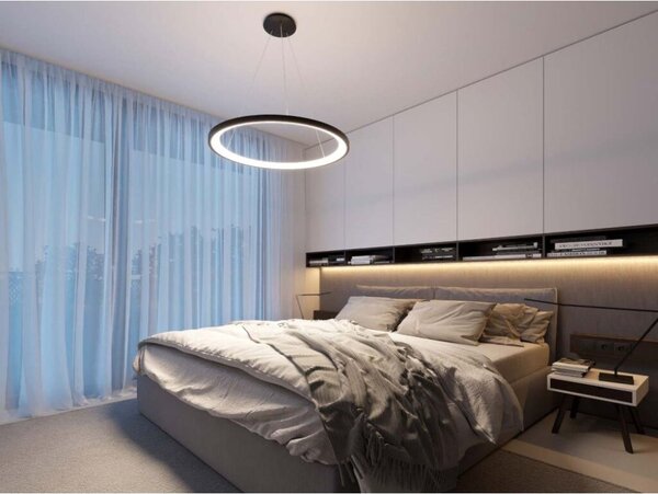 LED2 3273253 BELLA SLIM závěsné svítidlo LED D580mm 48W/3360lm 3000-4000K černá