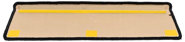 Nášlapy na schody samolepicí 10 ks 65x21x4 cm černošedé 149843