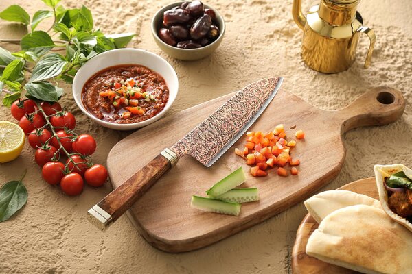 Santoku nůž XinZuo Ji X08C 7"