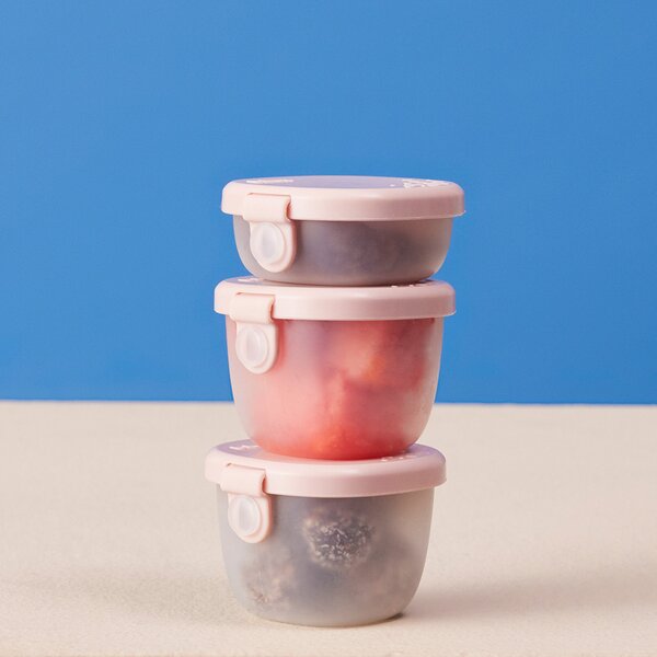 Sada krabiček Snack tubs, 3ks, b.box, růžové