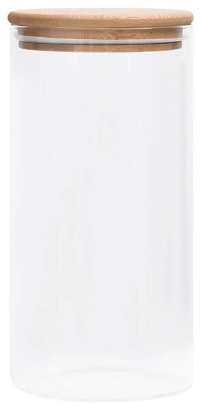 Skleněné dózy s bambusovým víčkem 4 ks 1200 ml 150705