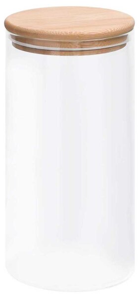 Skleněné dózy s bambusovým víčkem 4 ks 1200 ml 150705
