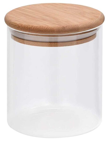 Skleněné dózy s bambusovým víčkem 6 ks 600 ml 150694