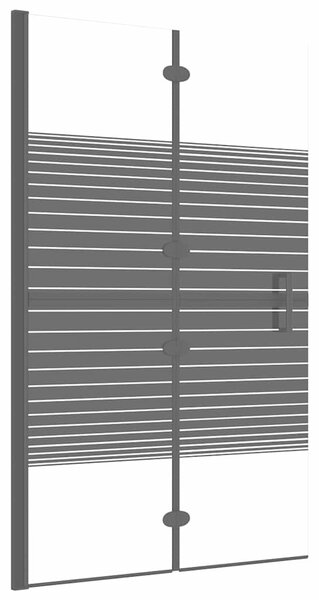 Skládací sprchový kout ESG 80 x 140 cm černý 150740