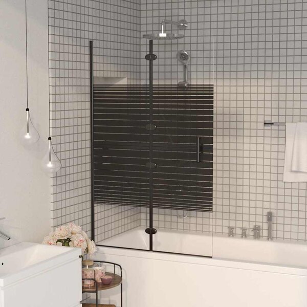 Skládací sprchový kout ESG 80 x 140 cm černý 150740