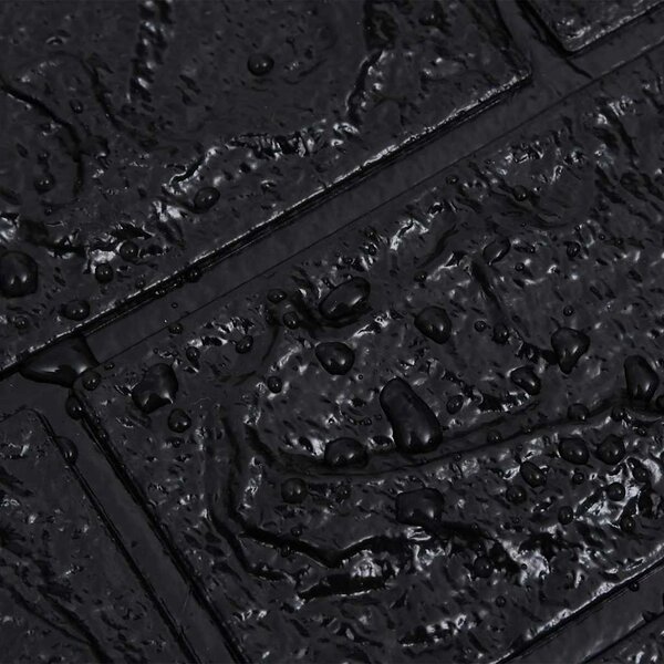 3D tapeta cihly samolepící 10 ks černá 150724