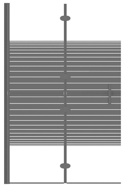 Skládací sprchový kout ESG 80 x 140 cm černý 150740