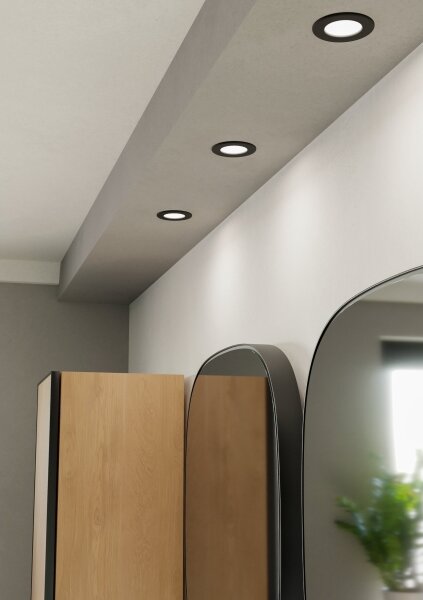 Eglo 901412- LED Kou. podhled. svítidlo FUEVA LED/3,7W/230V pr. 8,8cm IP44 černá