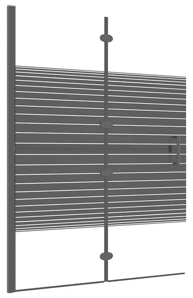 Skládací sprchový kout ESG 100 x 140 cm černý 150741