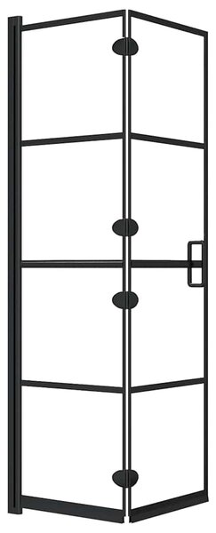 Skládací sprchový kout ESG 80 x 140 cm černý 150743