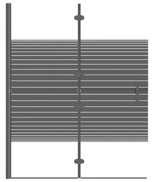 Skládací sprchový kout ESG 100 x 140 cm černý 150741