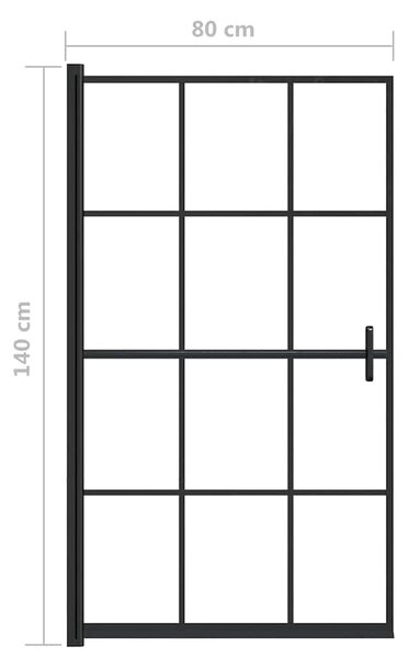 Sprchový kout ESG 80 x 140 cm černý 150746
