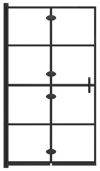 Skládací sprchový kout ESG 80 x 140 cm černý 150743
