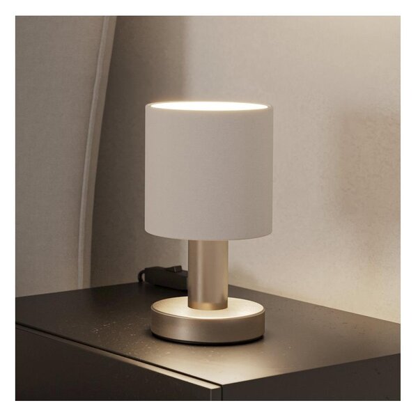 Eglo 31841 - Stolní lampa MONTETTO 1xE14/40W/230V bílá/matný chrom