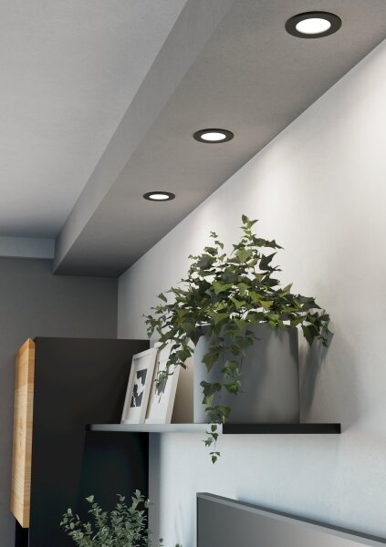 Eglo 901386 - LED Podhledové svítidlo FUEVA LED/3,7W/230V pr. 8,8 cm černá