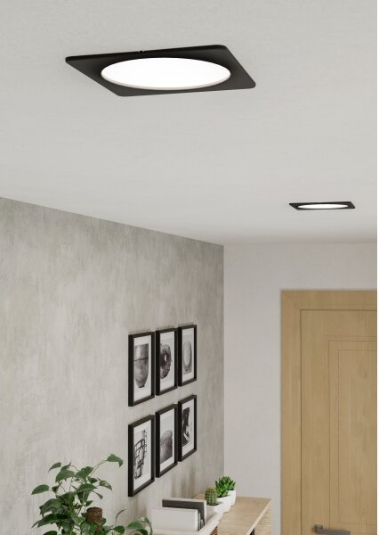 Eglo 901392 - LED Podhledové svítidlo FUEVA LED/10,5W/230V 16,6x16,6 cm černá