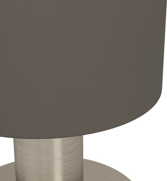 Eglo 31842 - Stolní lampa MONTETTO 1xE14/40W/230V hnědá/matný chrom