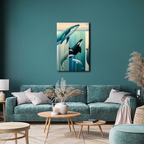 Obraz elegance velryb pod hladinou