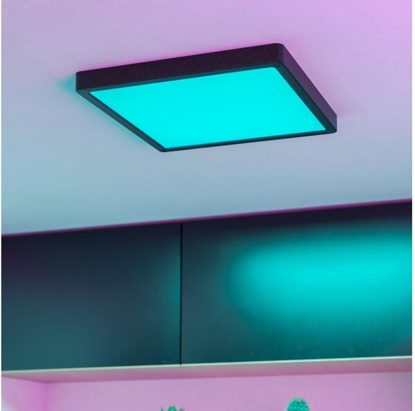 Eglo 901375 -LED RGBW Stm. kou. st. sv. FUEVA-Z LED/13,5W/230V 29,5cm IP44 černá