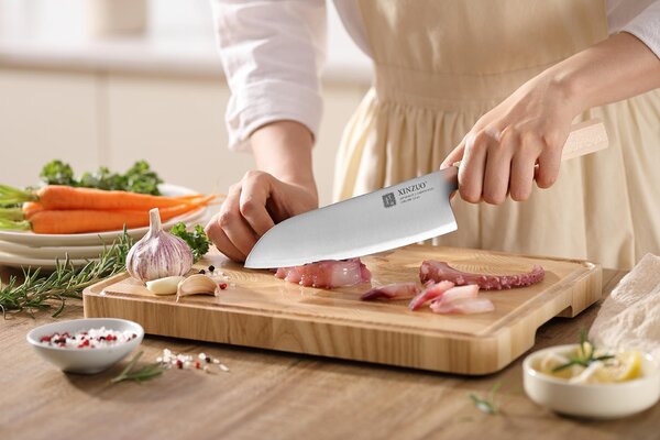Santoku nůž XinZuo Zhen QE PM8M 7"