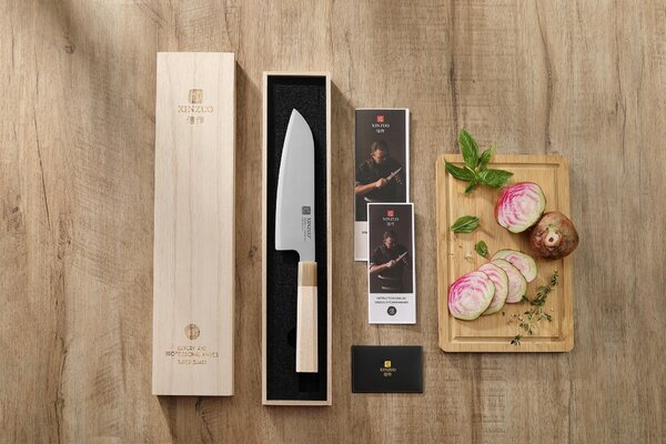 Santoku nůž XinZuo Zhen QE PM8M 7"