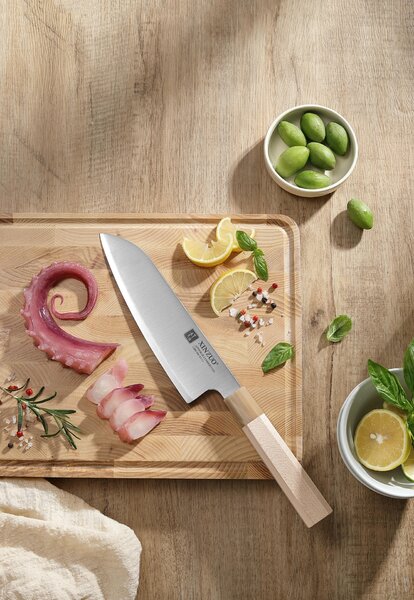 Santoku nůž XinZuo Zhen QE PM8M 7"