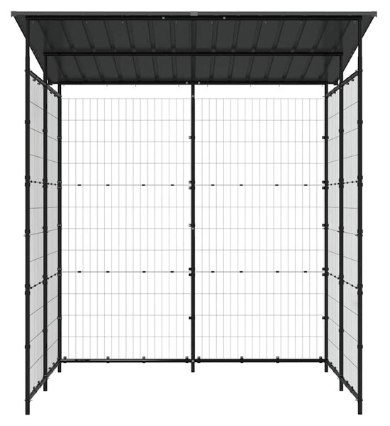 Přístřešek na kola 190 x 190 x 222 cm ocel černý 150780