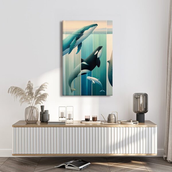 Obraz elegance velryb pod hladinou