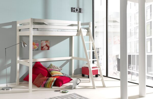 Vipack Dřevěná patrová postel Pino Mezzanine 90 x 200 cm