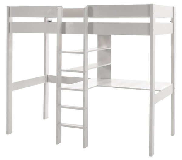 Vipack Dřevěná patrová postel a stůl Pino 90 x 200 cm