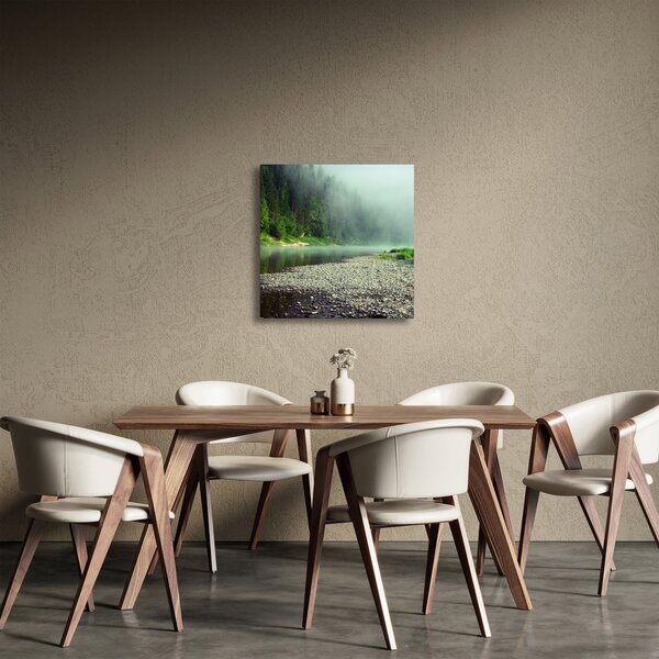 Obraz - Řeka u lesa (30x30 cm)