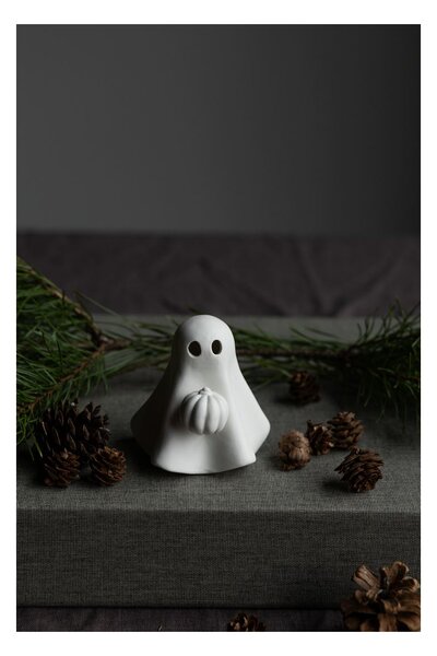 Podzimní dekorace Sune Ghost White 8 cm Storefactory Scandinavia