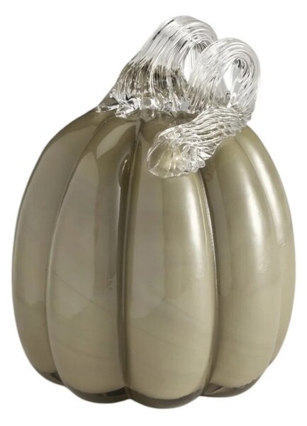 Skleněná dekorace Pumpkin Khaki 14 cm COOEE Design