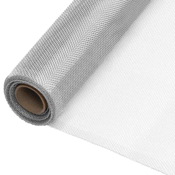 Síť proti hmyzu hliník 60 x 500 cm stříbrná 150845