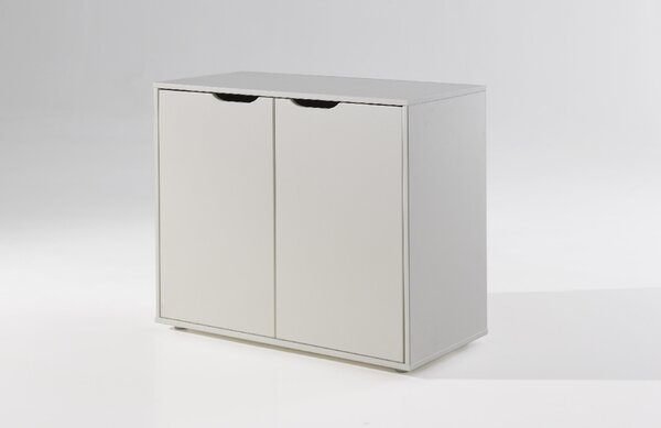Bílá lakovaná komoda Vipack Pino 85,5 x 43,3 cm