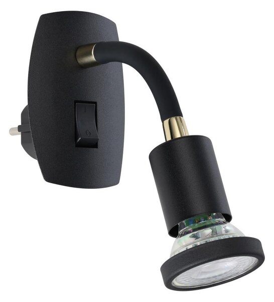 Eglo 300912 - LED Svítidlo do zásuvky PARRINI 1xGU10/4,5W/230V černá