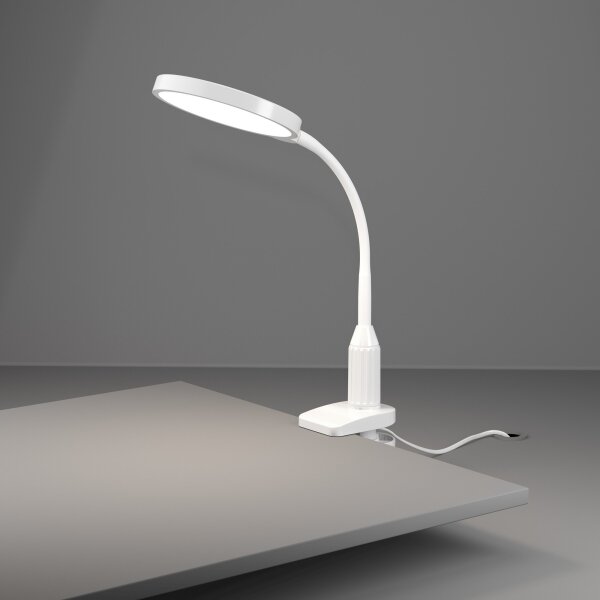 Eglo 902177 - LED Stm. lampa s klipem LAURO LED/5,5W/230V 2700/4000/6500K bílá