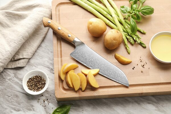 Santoku nůž XinZuo Pin X02O 7"