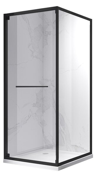 BPS-koupelny Čtvercový sprchový kout KZ16B 90x90 černá/transparent - bez vaničky
