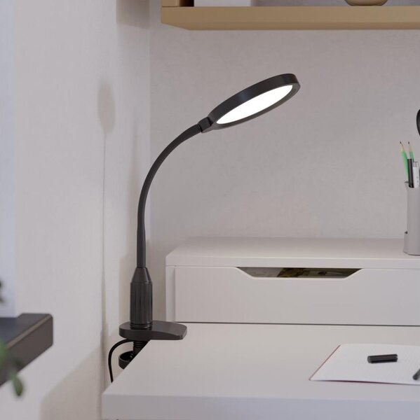 Eglo 902174 - LED Stm. lampa s klipem LAURO LED/5,5W/230V 2700/4000/6500K černá