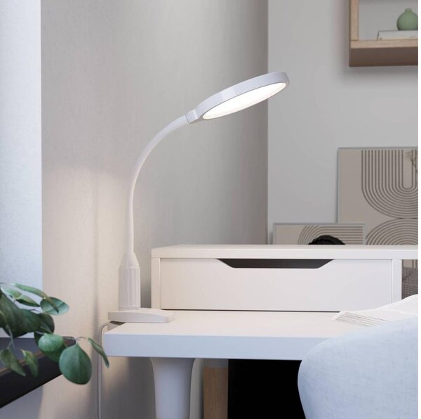 Eglo 902177 - LED Stm. lampa s klipem LAURO LED/5,5W/230V 2700/4000/6500K bílá
