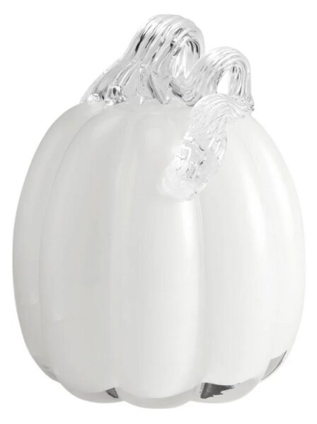 Skleněná dekorace Pumpkin White 14 cm COOEE Design