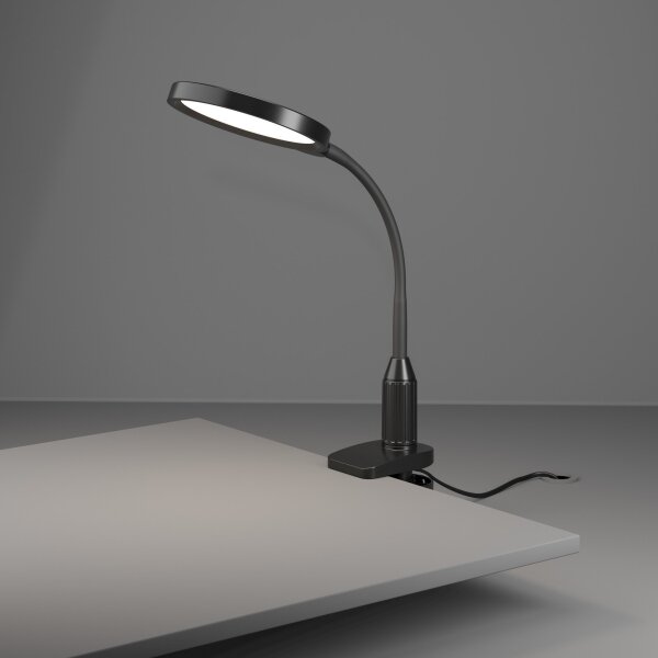 Eglo 902174 - LED Stm. lampa s klipem LAURO LED/5,5W/230V 2700/4000/6500K černá