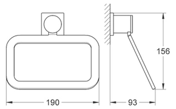 GROHE Allure - Držák na ručníky, Chrom 40339000